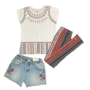 Marisol Top, Shorts And Leggings